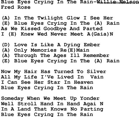 blue eyes crying lyrics